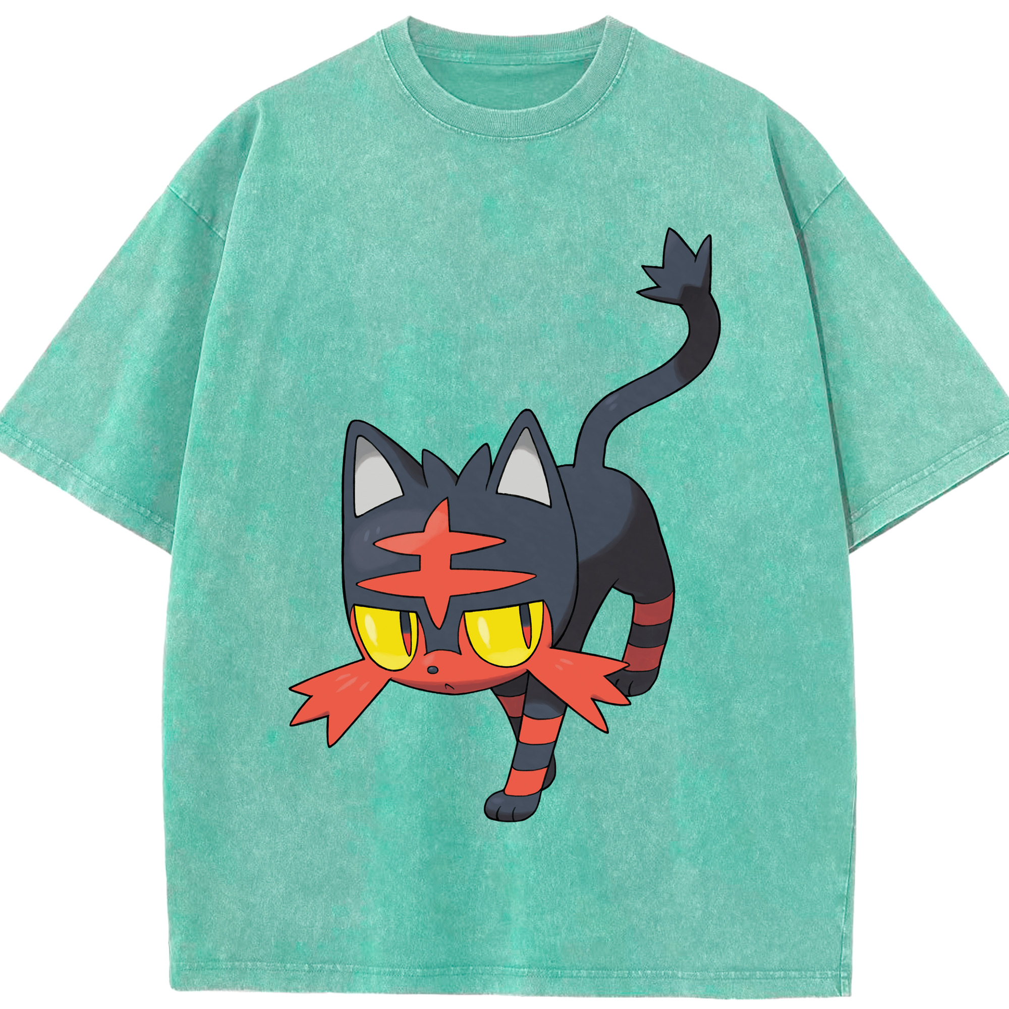 （画像用） ポケットモンスター Pokémon 綿100% ヴィンテージ風 半袖Tシャツ（フロントプリント）